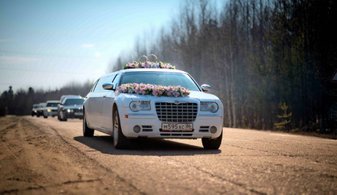 Свадебный лимузин Chrysler 300C № Л4867, белый