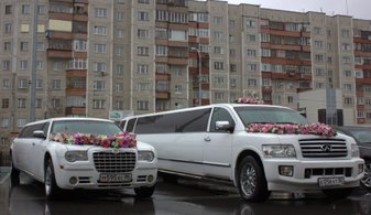 Свадебный лимузин Infiniti FX Limousine № Л4872, белый