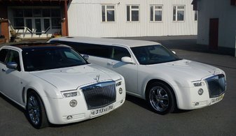 Свадебный лимузин Cadillac CTS № С4876, белый