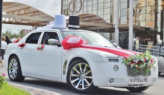 Свадебный лимузин Chrysler 300C № С4879, белый