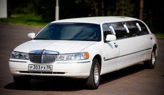 Свадебный лимузин Lincoln Continental № С4887, белый