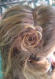 Cвадебная прическа Т17489 с распущенными волосами