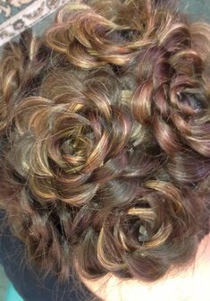 Cвадебная прическа Т17490 с собранными волосами