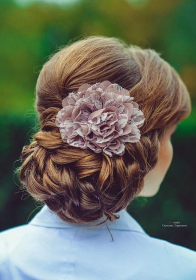 Прическа на свадьбу Н17474 - Стилист-визажист Надежда Юдакова