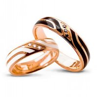 Обручальные кольца S6893 из желтого золота, гладкие