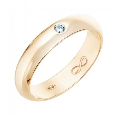 Обручальное кольцо R01-WED-00015-М13311 - Ювелирный бренд Московский ювелирный завод