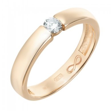 Обручальное кольцо R01-WED-00022-М13316 - Ювелирный бренд Московский ювелирный завод