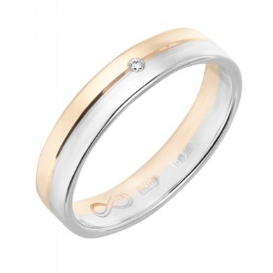 Обручальное кольцо R01-WED-00024-М13317 - Ювелирный бренд Московский ювелирный завод