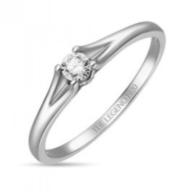 Помолвочное кольцо R01-SL06-015-G2-М13320 - Ювелирный бренд Московский ювелирный завод