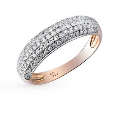 Обручальное кольцо S6884 - Ювелирный гипермаркет SUNLIGHT