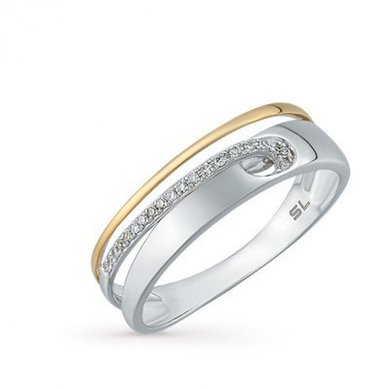 Обручальное кольцо S6890 - Ювелирный гипермаркет SUNLIGHT