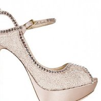 Свадебные босоножки К2190 на высоком каблуке