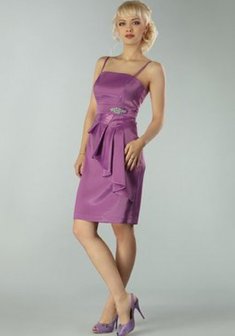 Вечернее платье М48030. С прямой юбкой, короткое без шлейфа.