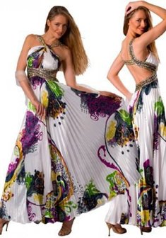 Вечернее платье М48039. В греческом стиле, длинное без шлейфа.